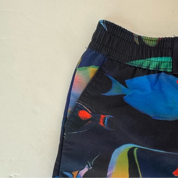 NWT PAUL SMITH Baby Swim Shorts Bathing Suit Ocean Tropical Fish Print Size 6M - Picture 10 of 12